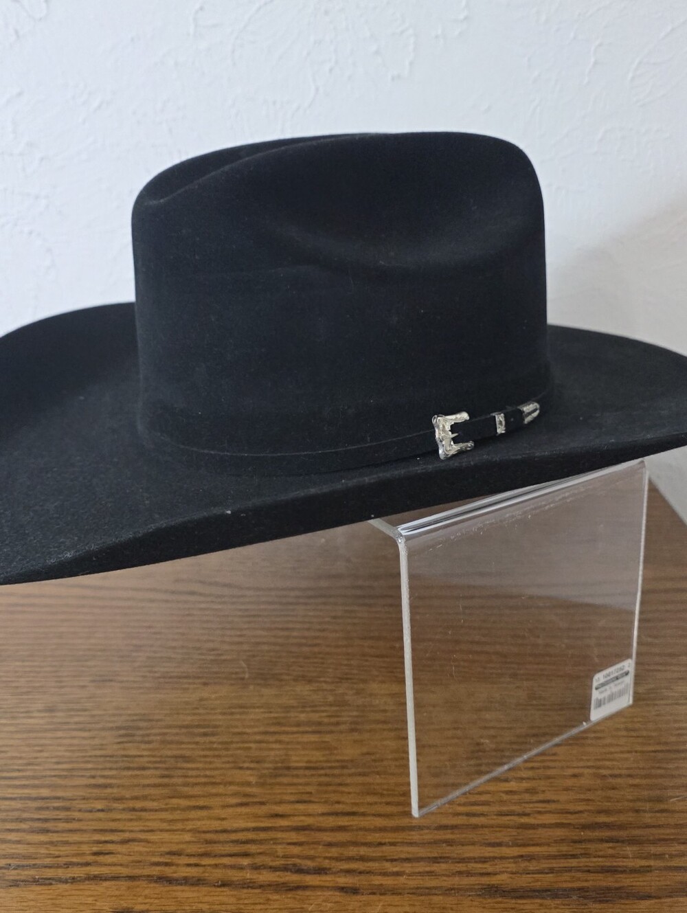 Vintage Resistol Black Gold 20X Beaver Cowboy Hat 7 1/4 Long Oval Black